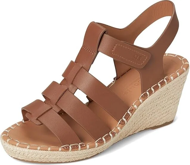 Gentle Souls by Kenneth Cole Capelin Women's Wedge Shoes Luggage Leather : 5.5 M - Image 5