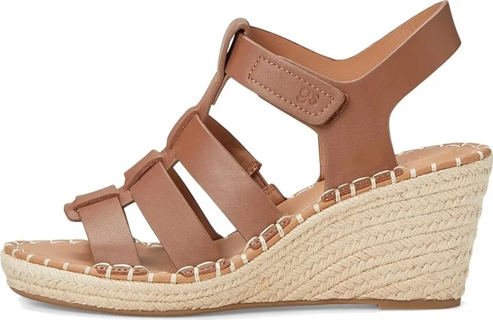 Gentle Souls by Kenneth Cole Capelin Women's Wedge Shoes Luggage Leather : 5.5 M - Image 6
