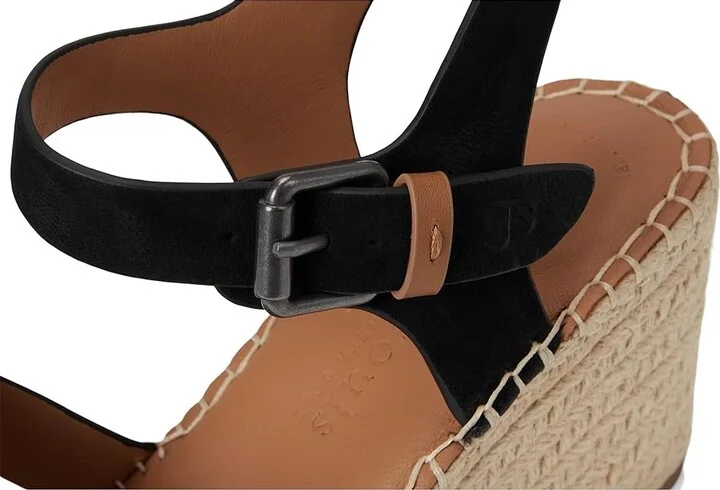 Gentle Souls by Kenneth Cole Caspian Women's Wedge Shoes Black Nubuck : 9.5 M, Leather - Image 7