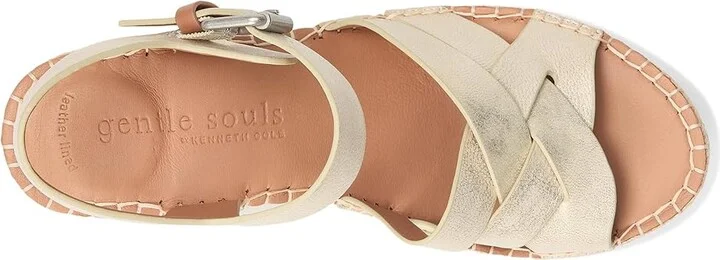 Gentle Souls by Kenneth Cole Caspian Women's Wedge Shoes Ice Leather : 8 M - Image 2