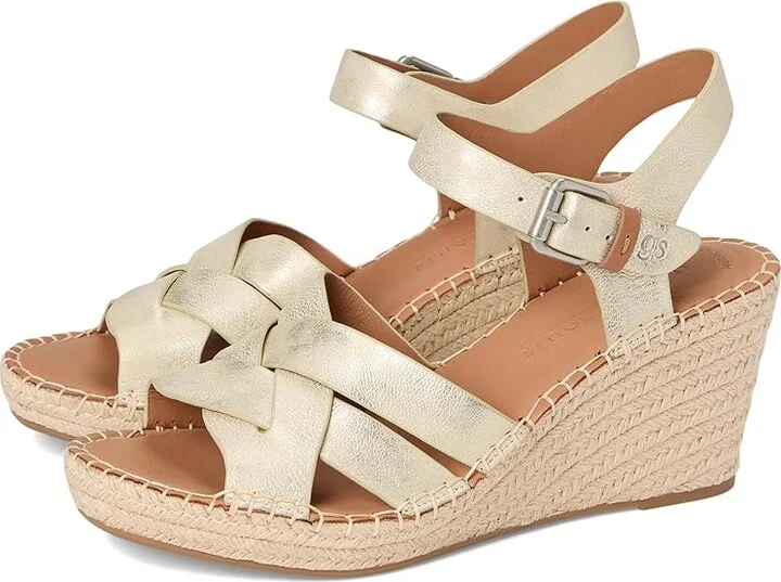 Gentle Souls by Kenneth Cole Caspian Women's Wedge Shoes Ice Leather : 8 M