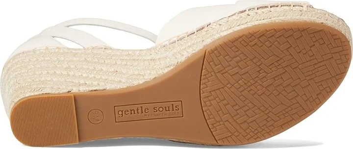 Gentle Souls by Kenneth Cole Charli X Band Buckle Women's Shoes Off-White : 5.5 M, Leather - Image 3