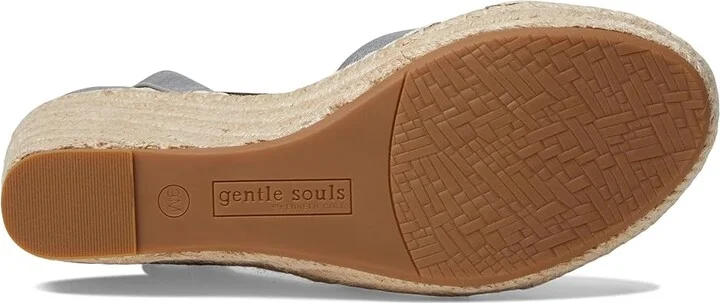 Gentle Souls by Kenneth Cole Charli X Band Buckle Women's Shoes Silver Leather : 7.5 M - Image 3