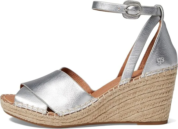 Gentle Souls by Kenneth Cole Charli X Band Buckle Women's Shoes Silver Leather : 7.5 M - Image 5