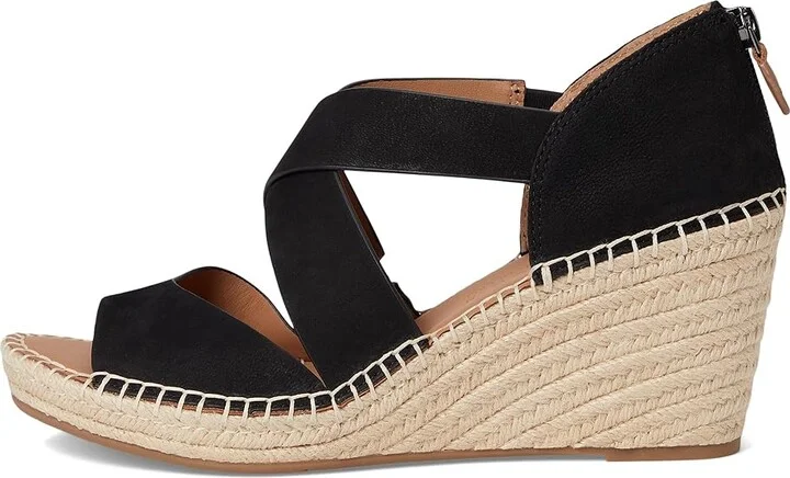 Gentle Souls by Kenneth Cole Corinne Women's Wedge Shoes Black Nubuck : 6.5 M, Leather - Image 6