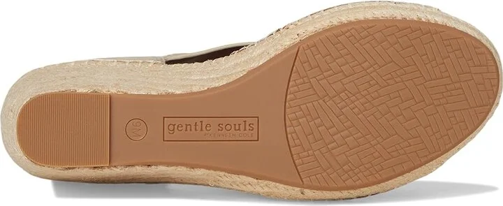 Gentle Souls by Kenneth Cole Corinne Women's Wedge Shoes Gravel Leather : 6 M - Image 3