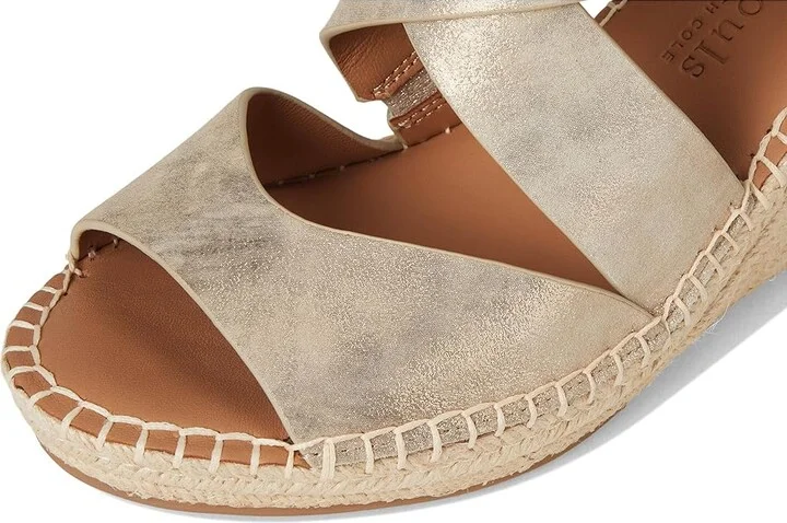 Gentle Souls by Kenneth Cole Corinne Women's Wedge Shoes Gravel Leather : 6 M - Image 7