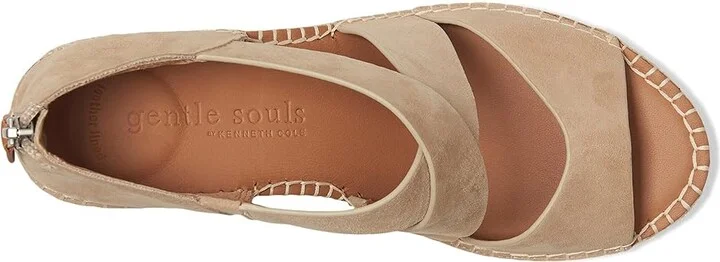 Gentle Souls by Kenneth Cole Corinne Women's Wedge Shoes Warm Sand Suede : 11 M, Leather - Image 2