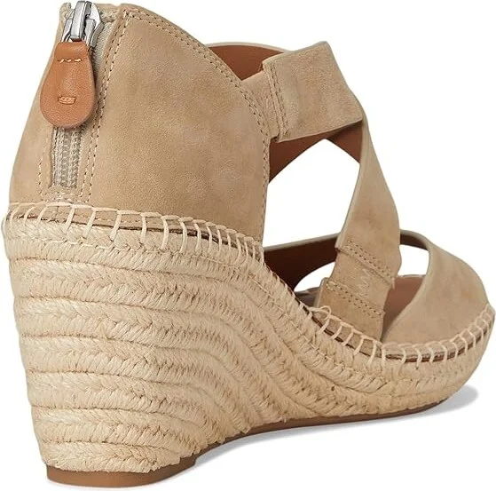 Gentle Souls by Kenneth Cole Corinne Women's Wedge Shoes Warm Sand Suede : 11 M, Leather - Image 4