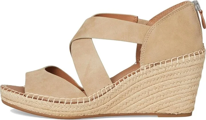 Gentle Souls by Kenneth Cole Corinne Women's Wedge Shoes Warm Sand Suede : 11 M, Leather - Image 6