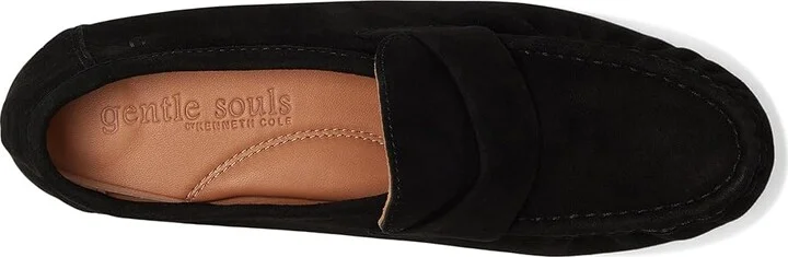 Gentle Souls by Kenneth Cole Crew Women's Flat Shoes Black Suede : 7.5 M - Image 2