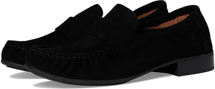 Gentle Souls by Kenneth Cole Crew Women's Flat Shoes Black Suede : 7.5 M