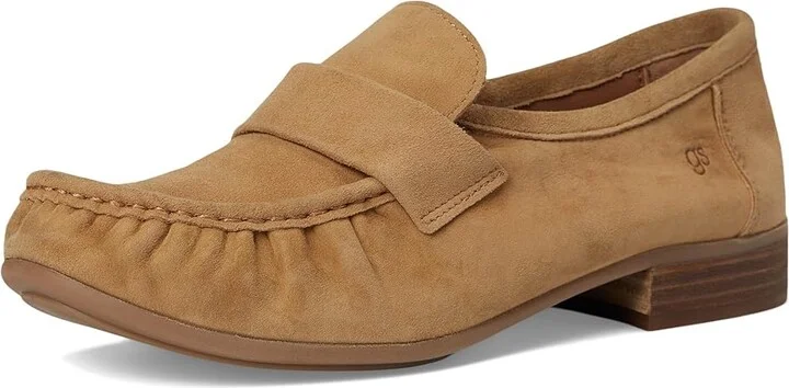 Gentle Souls by Kenneth Cole Crew Women's Flat Shoes Camel Suede : 6 M - Image 5
