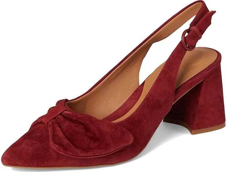 Gentle Souls by Kenneth Cole Diana High Women's Heels Burnt Red Suede : 7 M, Leather/Rubber - Image 5