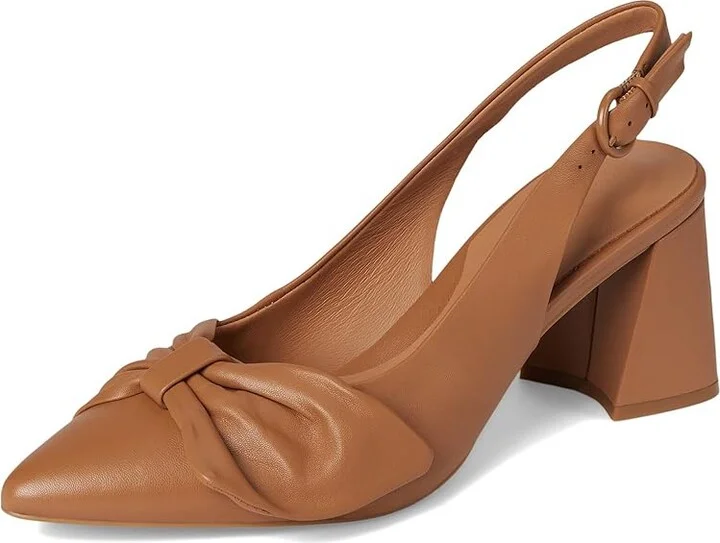 Gentle Souls by Kenneth Cole Diana High Women's Heels Camel Leather : 8 M, Leather/Rubber - Image 5