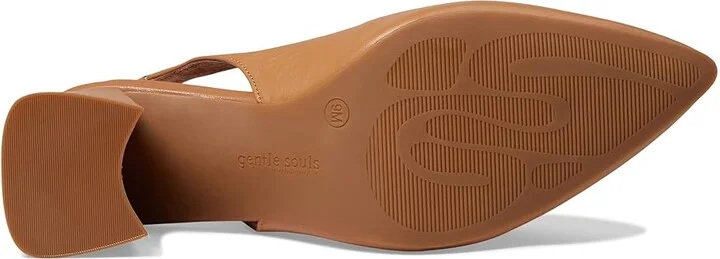 Gentle Souls by Kenneth Cole Dionne Sling Women's Shoes Camel : 5.5 M, Leather - Image 3