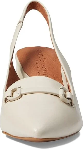Gentle Souls by Kenneth Cole Dionne Sling Women's Shoes Stone : 7.5 M, Leather - Image 2