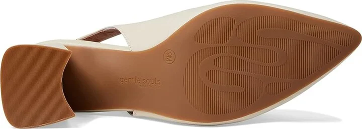Gentle Souls by Kenneth Cole Dionne Sling Women's Shoes Stone : 7.5 M, Leather - Image 3
