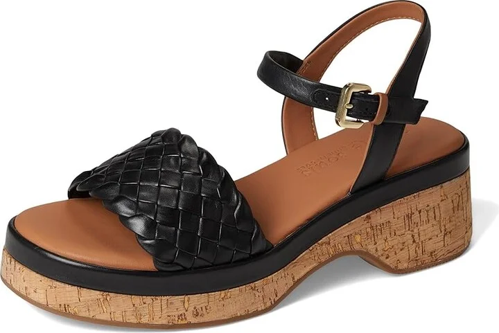 Gentle Souls by Kenneth Cole Dorris Women's Dress Sandals Black Leather : 7 M - Image 5