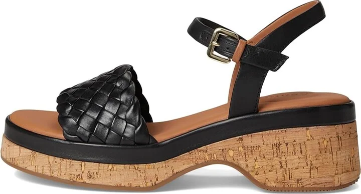 Gentle Souls by Kenneth Cole Dorris Women's Dress Sandals Black Leather : 7 M - Image 6