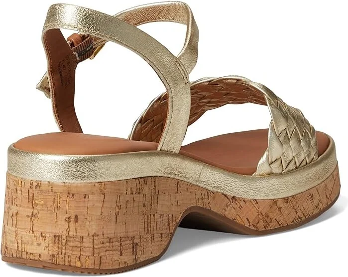 Gentle Souls by Kenneth Cole Dorris Women's Dress Sandals Platino Leather : 9 M - Image 4