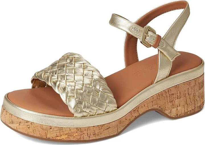 Gentle Souls by Kenneth Cole Dorris Women's Dress Sandals Platino Leather : 9 M - Image 5