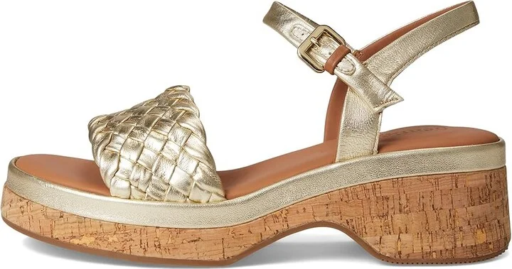 Gentle Souls by Kenneth Cole Dorris Women's Dress Sandals Platino Leather : 9 M - Image 6