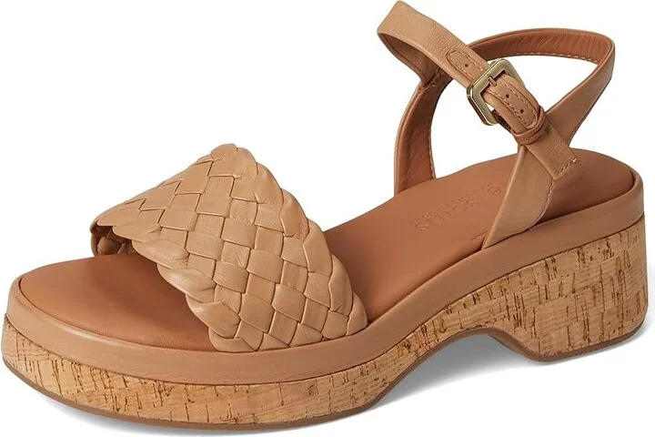 Gentle Souls by Kenneth Cole Dorris Women's Dress Sandals Tan Leather : 8 M - Image 5