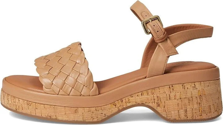 Gentle Souls by Kenneth Cole Dorris Women's Dress Sandals Tan Leather : 8 M - Image 6