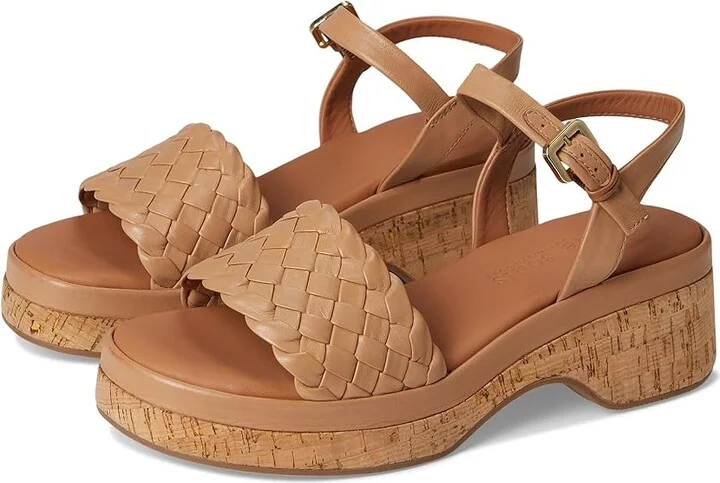 Gentle Souls by Kenneth Cole Dorris Women's Dress Sandals Tan Leather : 8 M