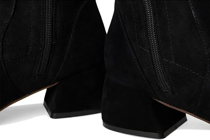 Gentle Souls by Kenneth Cole Emily Stretch Boot Women's Boots Black Suede : 8 M, Leather/Suede - Image 7
