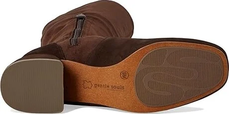 Gentle Souls by Kenneth Cole Emily Stretch Boot Women's Boots Chocolate Suede : 5.5 M, Leather/Suede - Image 3
