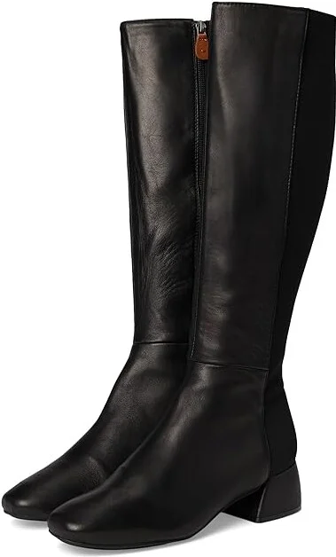 Gentle Souls by Kenneth Cole Emily Tall 5050 Women's Boots Black Leather : 5.5 M