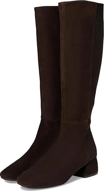 Gentle Souls by Kenneth Cole Emily Tall 5050 Women's Boots Chocolate Suede : 5.5 M, Leather