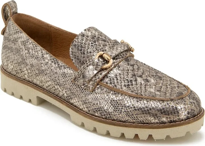 Pewter/Taupe Snake Print