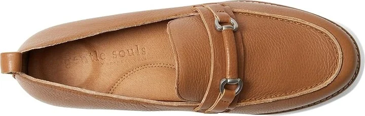 Gentle Souls by Kenneth Cole Eugene Lug Bit Women's Shoes Cognac 1 : 5 M, Leather - Image 2