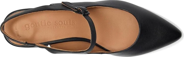 Gentle Souls by Kenneth Cole Gladys High Women's Heels Black Leather : 5.5 M - Image 2
