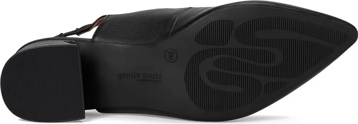 Gentle Souls by Kenneth Cole Gladys High Women's Heels Black Leather : 5.5 M - Image 3