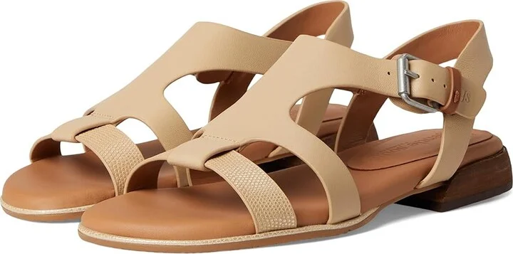 Gentle Souls by Kenneth Cole Haisley Women's Dress Sandals Sand Leather : 7 M
