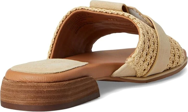 Gentle Souls by Kenneth Cole Hudson Women's Dress Sandals Natural Raffia : 11 M, Leather - Image 4