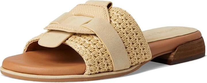 Gentle Souls by Kenneth Cole Hudson Women's Dress Sandals Natural Raffia : 11 M, Leather - Image 5