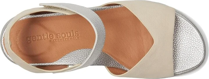 Gentle Souls by Kenneth Cole Jalleen Women's Dress Sandals Stone Nubuck : 9 M, Leather - Image 2