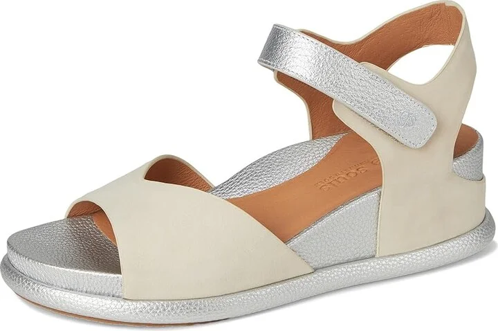 Gentle Souls by Kenneth Cole Jalleen Women's Dress Sandals Stone Nubuck : 9 M, Leather - Image 5
