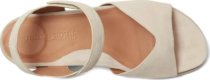 Gentle Souls by Kenneth Cole Jalleen Women's Dress Sandals Taupe Suede : 7 M, Leather - Image 2
