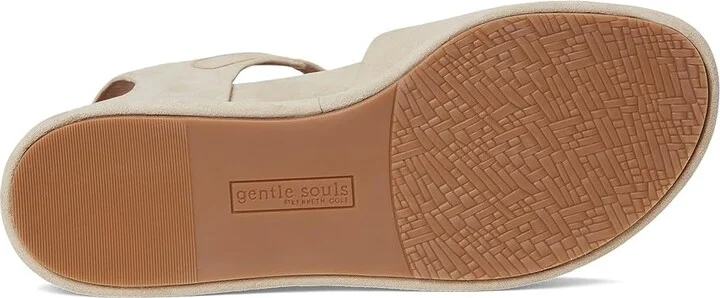 Gentle Souls by Kenneth Cole Jalleen Women's Dress Sandals Taupe Suede : 7 M, Leather - Image 3