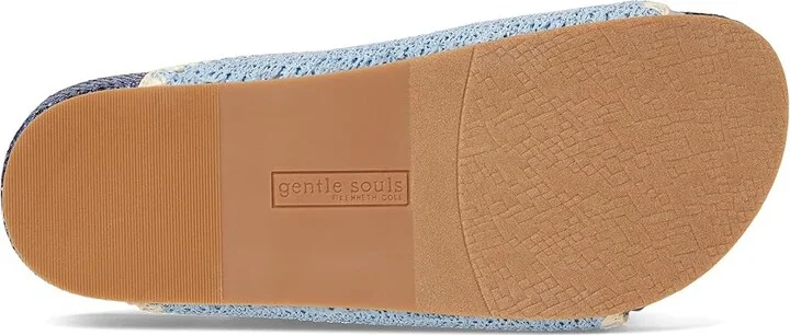 Gentle Souls by Kenneth Cole Kendall Women's Dress Sandals Light Blue Raffia : 9 M - Image 3