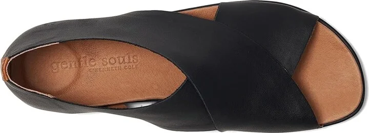 Gentle Souls by Kenneth Cole Laniey Women's Sandals Black : 9.5 M, Leather - Image 2