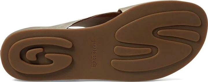 Gentle Souls by Kenneth Cole Laniey Women's Sandals Champagne Leather : 7.5 M - Image 3