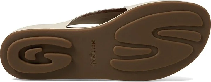 Gentle Souls by Kenneth Cole Laniey Women's Sandals Stone Leather : 11 M - Image 3