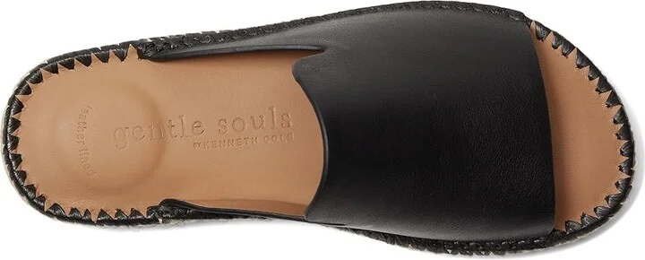 Gentle Souls by Kenneth Cole Leilani Women's Dress Sandals Black Leather : 6.5 M - Image 2